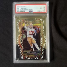 2022 Select Zebra Die Cut Rookie Brock Purdy Psa 8 San Francisco 213 Ssp Rc 2022 Select Zebra Die Cut Rookie Brock Purdy Psa 8 San Francisco 213 Ssp Rc