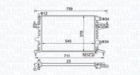 Magneti Marelli 350213829000 KüHler, MotorküHlung FüR Opel,Vauxhall