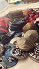 165 Vintage Buttons Lot Bakelite Glass Shell Metal Sets Hand Picked — photo 9