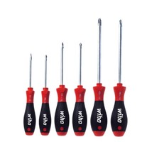 Wiha 26146, Screwdriver Set Softfinish® Phillips, Pozidriv 6-Piece