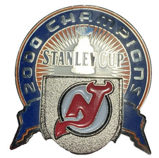 Collectable 2000 CHAMPIONS Stanley Cup New Jersey Devils PETER DAVID Lapel Pin