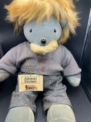 Albeart Einstein E=mc V.I.B.s Very Important Bears Stuffed Plush Sweater Wig 22''