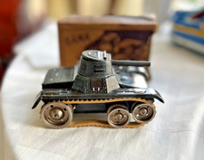 GAMA 70 German Military Tank tin windup toy