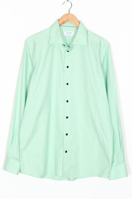 slim fit dress slacks White Signature Twill Fly-Front Contemporary Fit Tuxedo Shirt main image 1