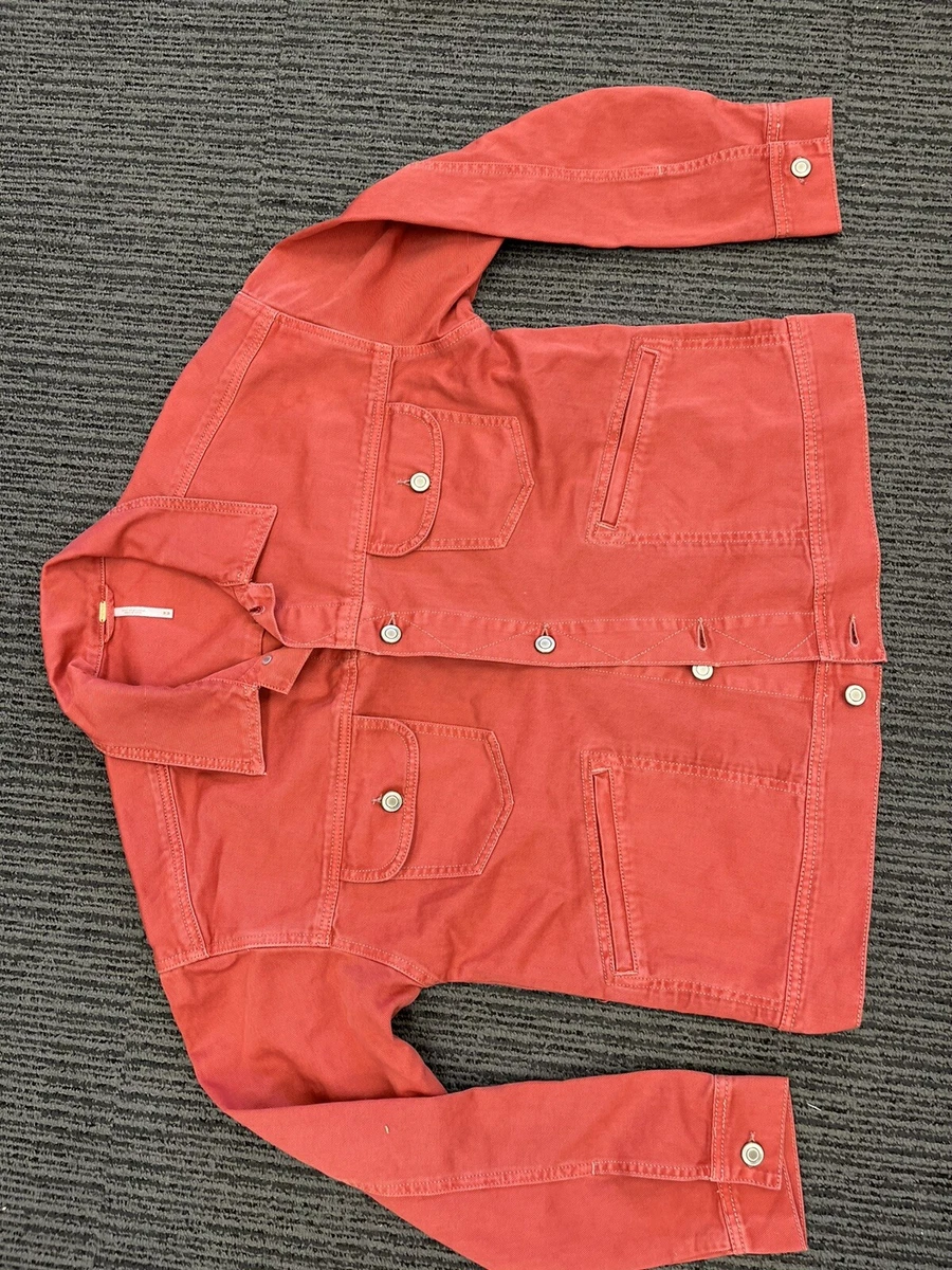 New look clearance red denim jacket