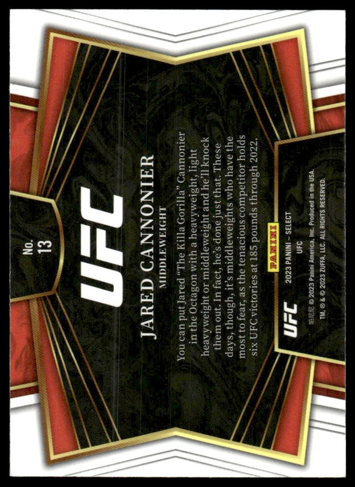2023 Panini Select UFC #13 Jared Cannonier Snapshots - Image 2 of 2