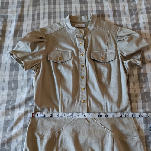 Calvin Klein Utility Dress (Khaki Size 4) - Picture 7 of 10