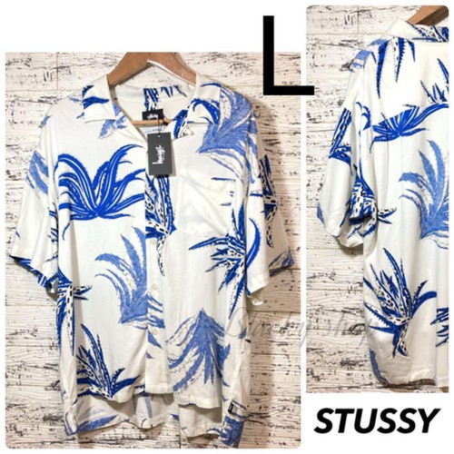 STUSSY NOMA Cactus Open Collar Aloha 