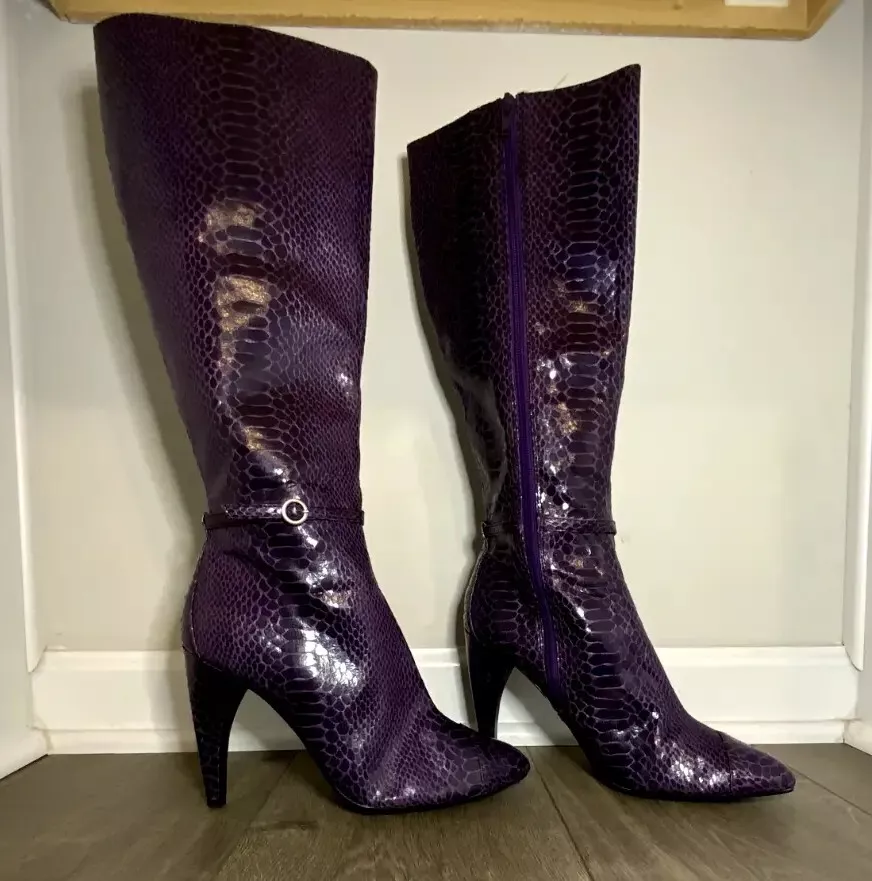 Tall hotsell purple boots
