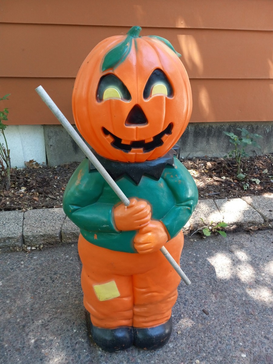 Pumpkin Scarecrow Halloween Blow Mold Union Products 1995 | eBay