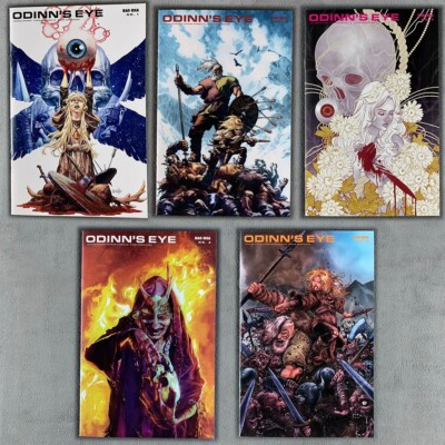 Lot of 5: ODINN'S EYE #1 - 5 Complete Set MT Range Unread (2021 Bad Idea) Pics