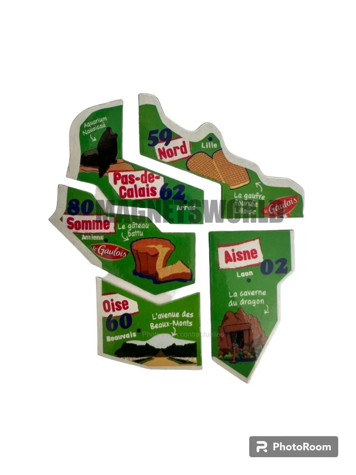 Magnet Départ'aimant Le Gaulois (Carte de France- 2018 à aujourd'hui) - Au choix - Photo 3/4