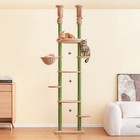 Adjustable Floor to Ceiling Cat Tree Tower for Cat Scratching Post Play Rest