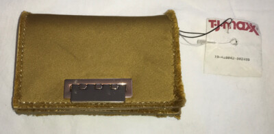 NEW ZAC Zac Posen gold wallet small Clutch Purse NWT
