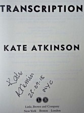 Product Image: Kate Atkinson, TRANSCRIPTION *SIGNED DATED NYC* 2018 HCDJ 1ST.1ST Event Signed!