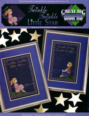 NEW XSTITCH TWINKLE TWINKLE LITTLE STAR CUTE CHARTS!!