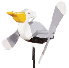 PELICAN WIND SPINNER - Amish Handmade Whirlybird Weather Resistant Whirligig USA