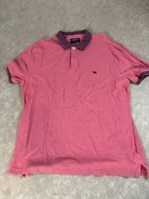 Rodd  Gunn Men Sports Fit Logo Collared Short Sleeve Granatapfel Polo Shirt 2XL