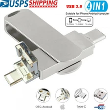 4in1 USB Flash Drive PC for iPhone Android Memory Backup u Drive OTG Stick