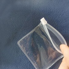 5Pcs Zippered Pill Pouch Slide Lock Clear Plastic Mini Bags Travel Friendly Bag