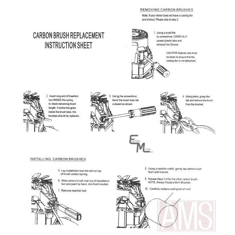 Charbons 6600-083A-MP pour rénover vos outils électriques