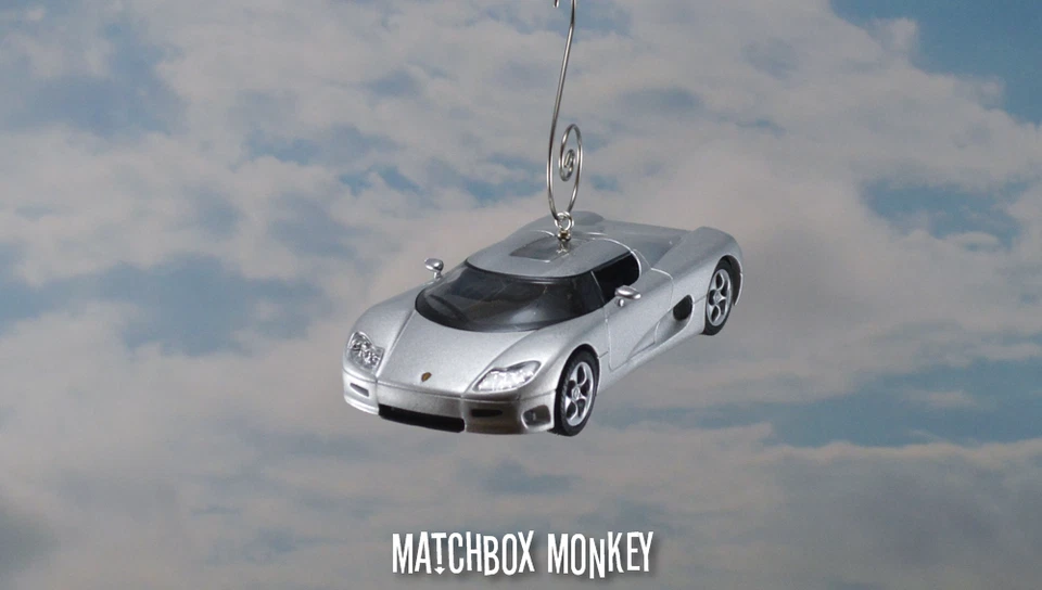 Silver Koenigsegg CC Christmas Ornament 1/43 Adorno RARE Fast & Furious Agera  - Image 4 of 4