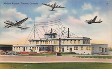 Toronto Canada Malton now Lester Pearson International Airport Vtg Postcard G46