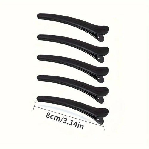5X BLACK PLASTIC Hair Sectioning HAIRDRESSING Clips MAKE UP Clip Salon Clamp - Picture 4 of 7