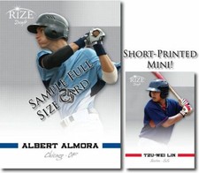 10-Ct Lot TZU-WEI LIN  2012 Rize Draft Rookies MINI RCs #/500