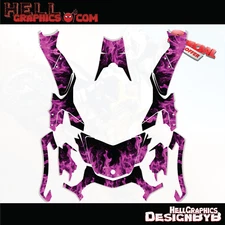 FOR CAN AM SPYDER F3 2016-2024 DECALS Flame PINK 3M ATV UTV GRAPHICS KIT DECAL 