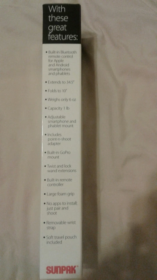 Sunpak Bluetooth Selfiestick - Image 4 of 4