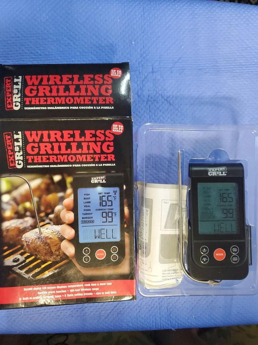 Expert grill top wireless grilling thermometer