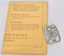 Rare Rolleiflex 25 Years Silver Jubilee Memorabilia, 1929-1954 Sticker Brochure