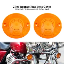 Amber Yellow Turn Signal Light Lens Cover For Harley Touring Road Glide 86-2023