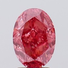 Oval Cut 2.61 ct Fancy Vivid Pink VS2 IGI Certified Lab Grown CVD Diamond