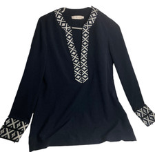 Tory Burch Tunic Aztec Design  Long Sleeve Size 0.