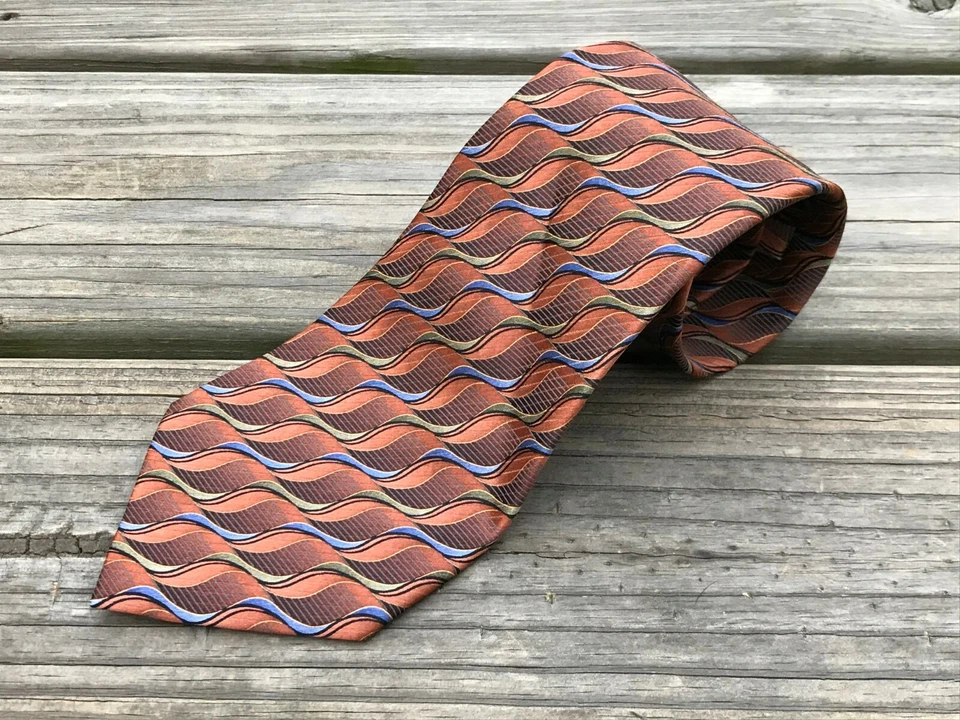 Corbata Stefano Cucci para hombre 100 % seda hecha a mano corbata larga clásica Foto 2 de 4