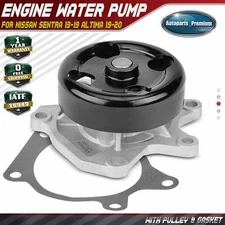 Engine Water Pump with Pulley & Gasket for Nissan Sentra 13-19 Altima 19-20 Juke