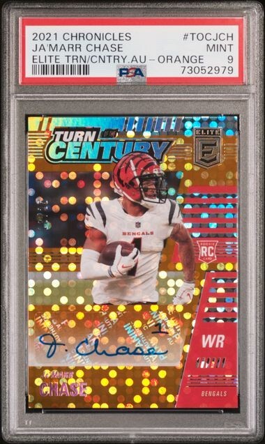 JaMarr Chase Panini Chronicles Elite Turn of the Century Autographs #TOCJCH Orange