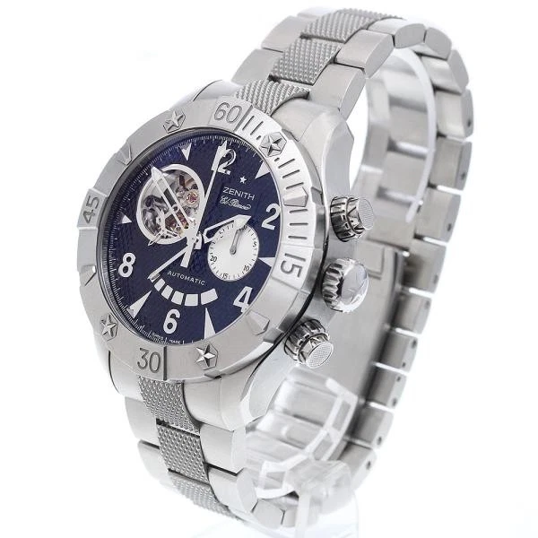 Zenith — Zenith Defy Classic Open 03.0526.4021 46mm SS Black Dial Automatic Watch #C5358