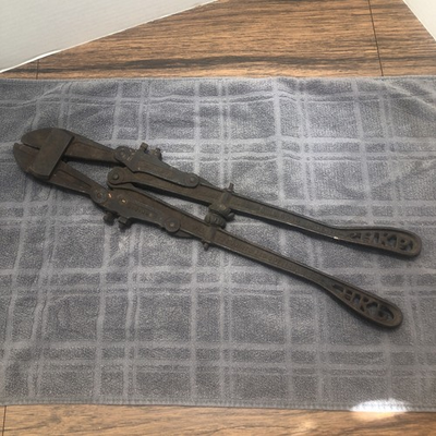 #ad #ad IN Barn Antique H. K. Porter No 0 Bolt Cutters “New Easyquot; Patent 1800s Bill Dog $22.49