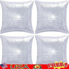 Sequin Throw Pillow Covers Decorative Cushion Cases Home Sofa Bed Decor New