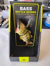 New Largemouth Bass Bottle Opener  Handheld 5.5"