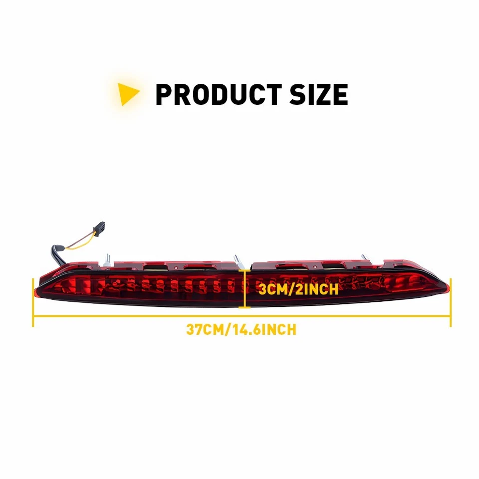 Lente transparente 63256930246 para BMW Z4 E85 03-08 porta-malas 3ª terceira luz de freio - Imagem 3 de 4