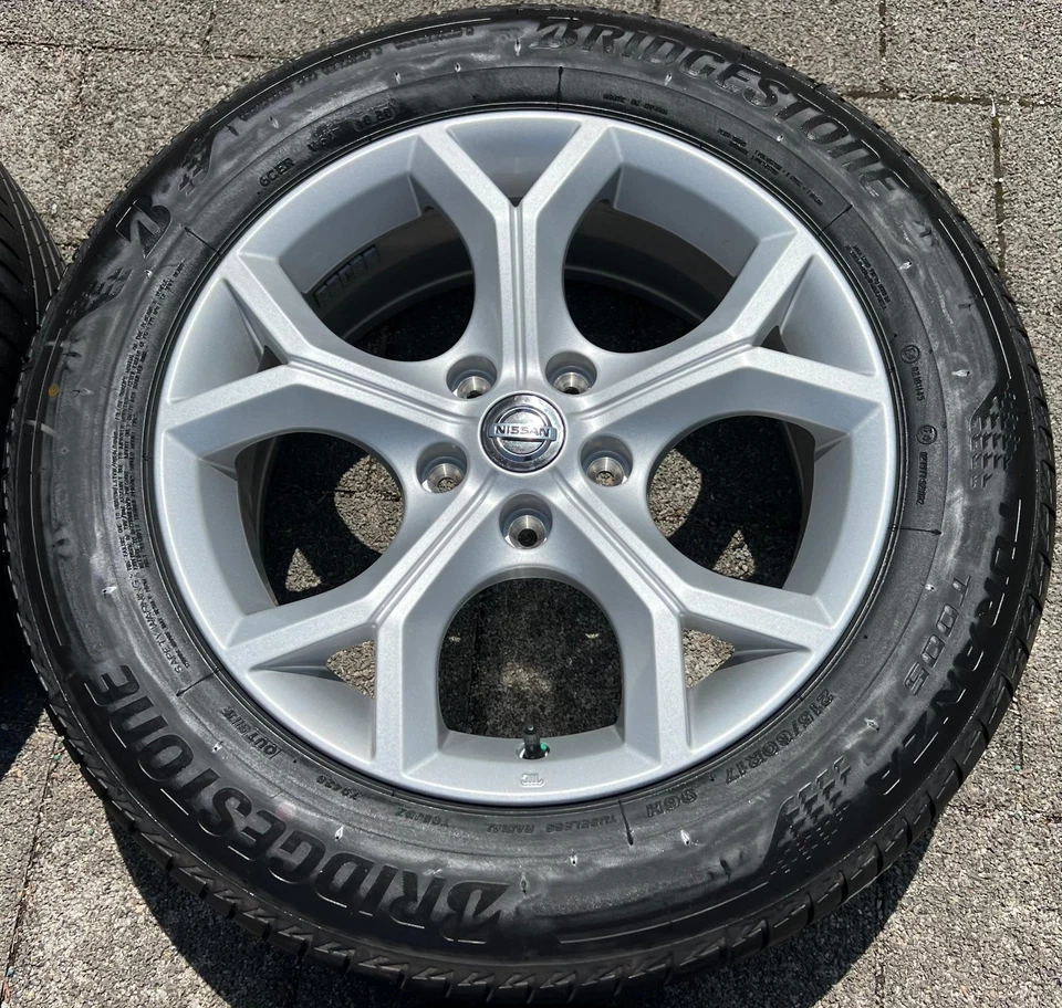 4 ORIGINAL 17" ALU SOMMERÄDER NISSAN JUKE II F16 403006PA1A 215/60R17 96H 2020 - Bild 4 von 4
