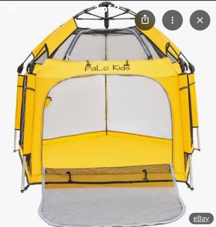 Palo Kids Yellow Outdoor Play Tent for Kids with Carry Bag