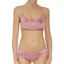 NWT Stella McCartney Fringed Layered Swim Separates Made in Italy Bikini Top M
