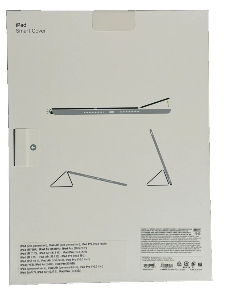 Apple iPad Smart Cover Charcoal Gray MVQ22–For iPad Air 3, iPad Pro 10.5inch-NEW - Image 2 of 4