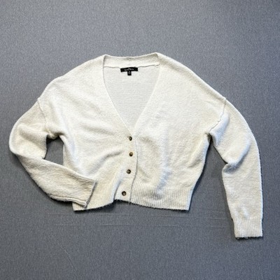 Love Tree  medium white cardigan button￼down Soft