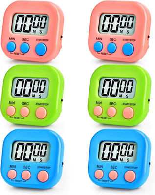 6PCS Magnetic Digital Kitchen Timers Countdown Clock Cooking Gym Classroom Timer